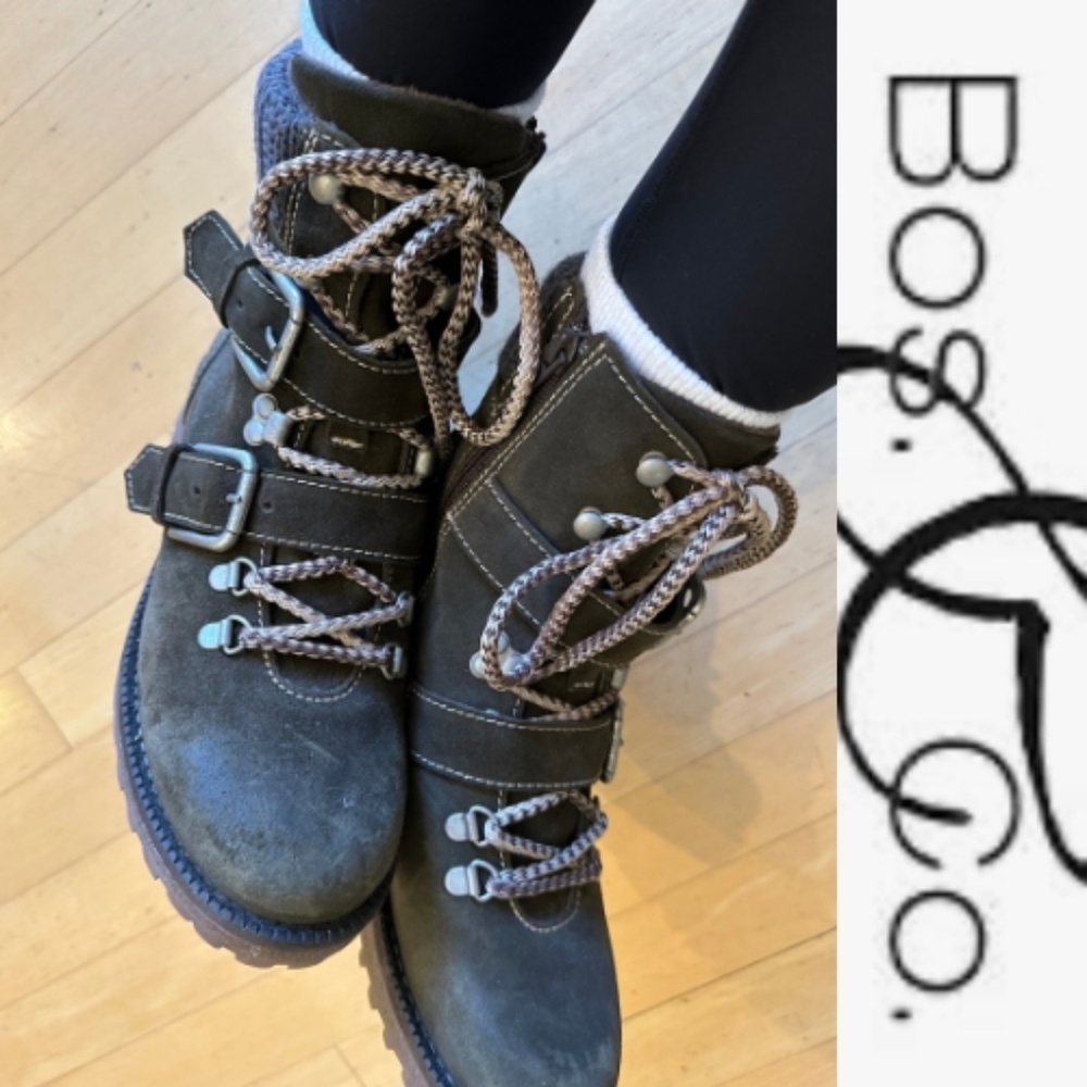 Bos&Co. Brown Suede Corral Hiking Boot, 38 (7.5) CB2462 - Picture 1 of 9